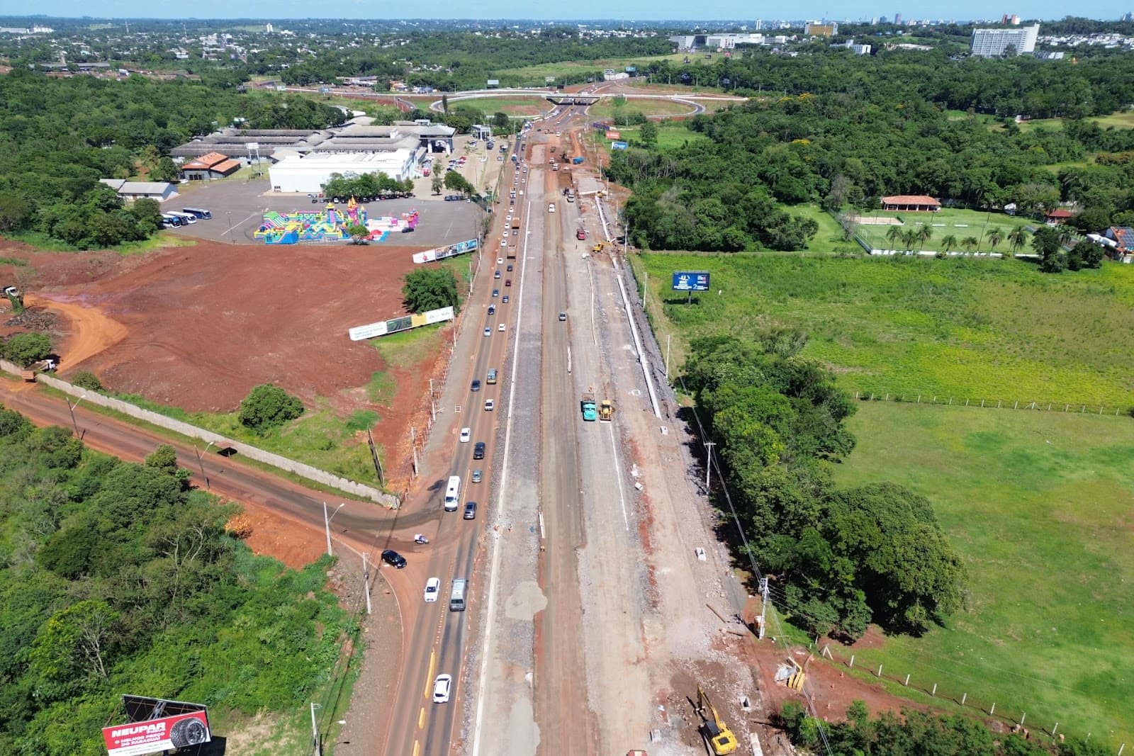 Duplicação da Rodovia das Cataratas em Foz do Iguaçu chega a 78,24% de conclusão