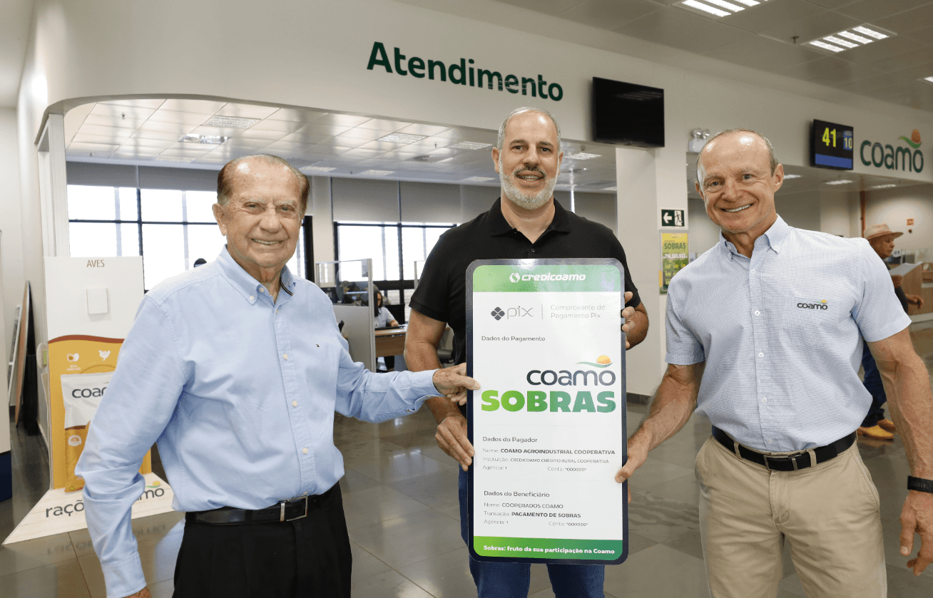 Cooperados da Coamo recebem mais de R$ 716 milhões em sobras