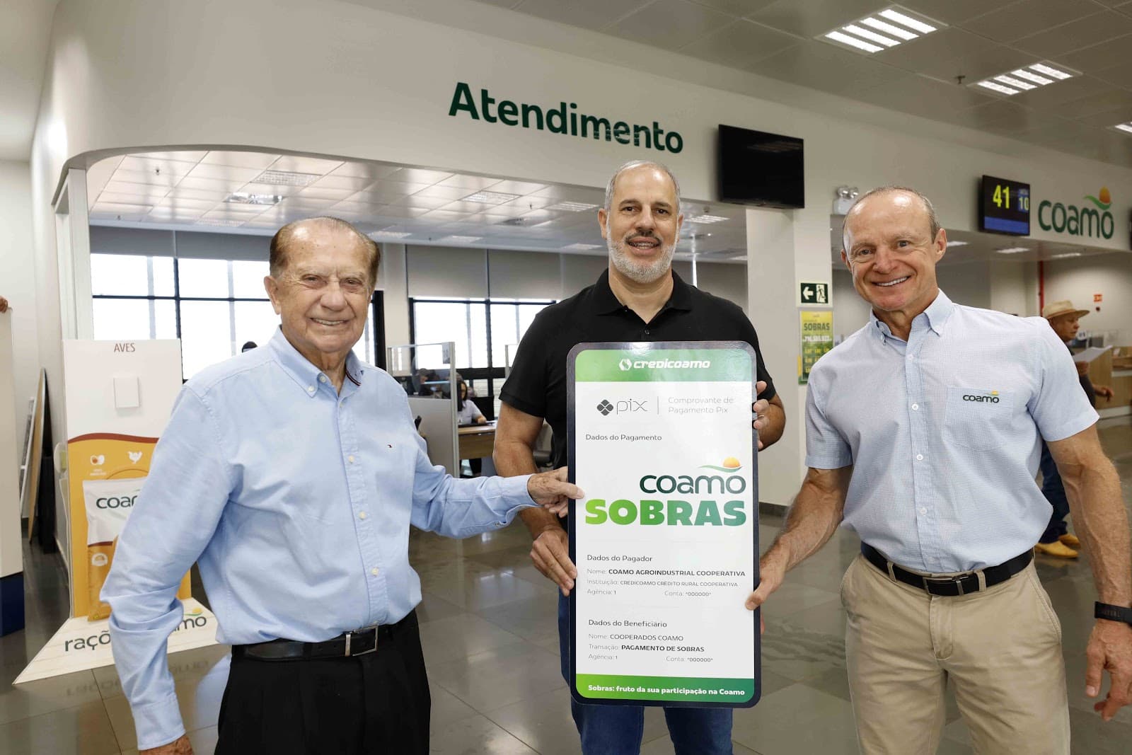 Cooperados da Coamo recebem mais de R$ 716 milhões em sobras