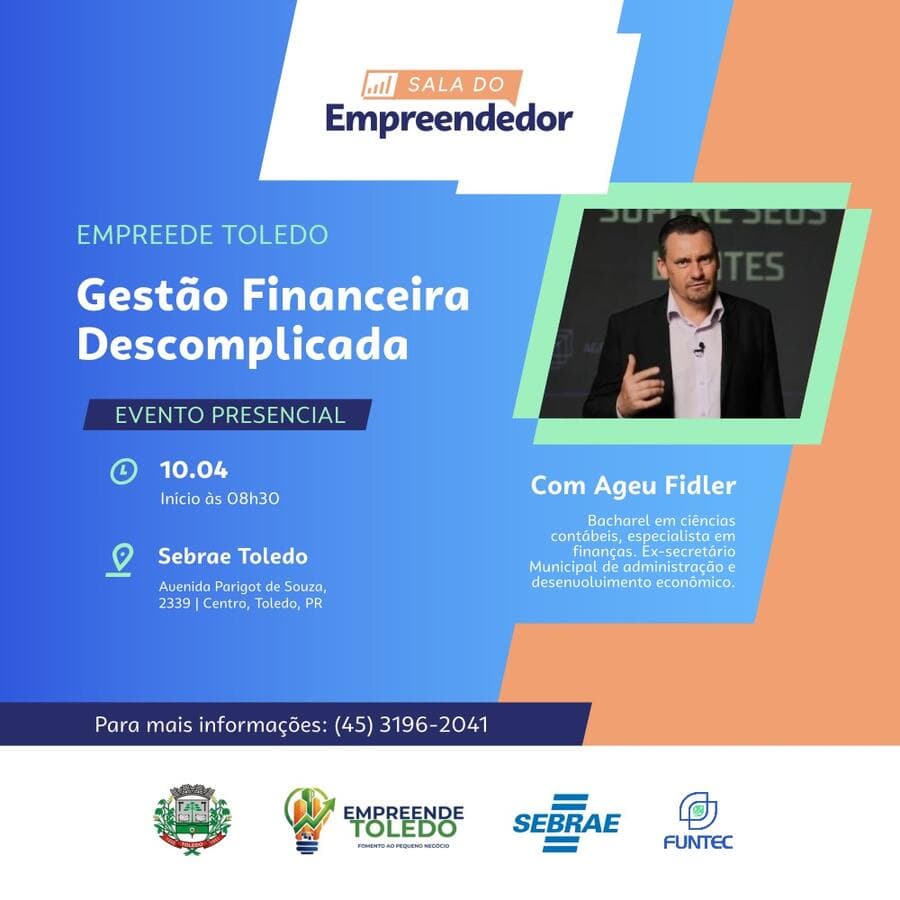 Gestão financeira será tema de encontro gratuito para empreendedores nesta sexta (10)