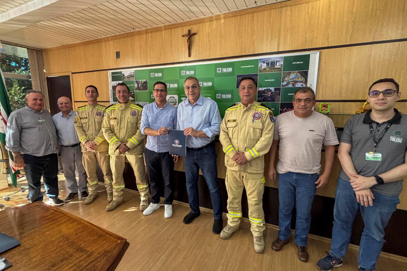 Município e Corpo de Bombeiros alinham nova sede e reforço ao Funrebom em Toledo