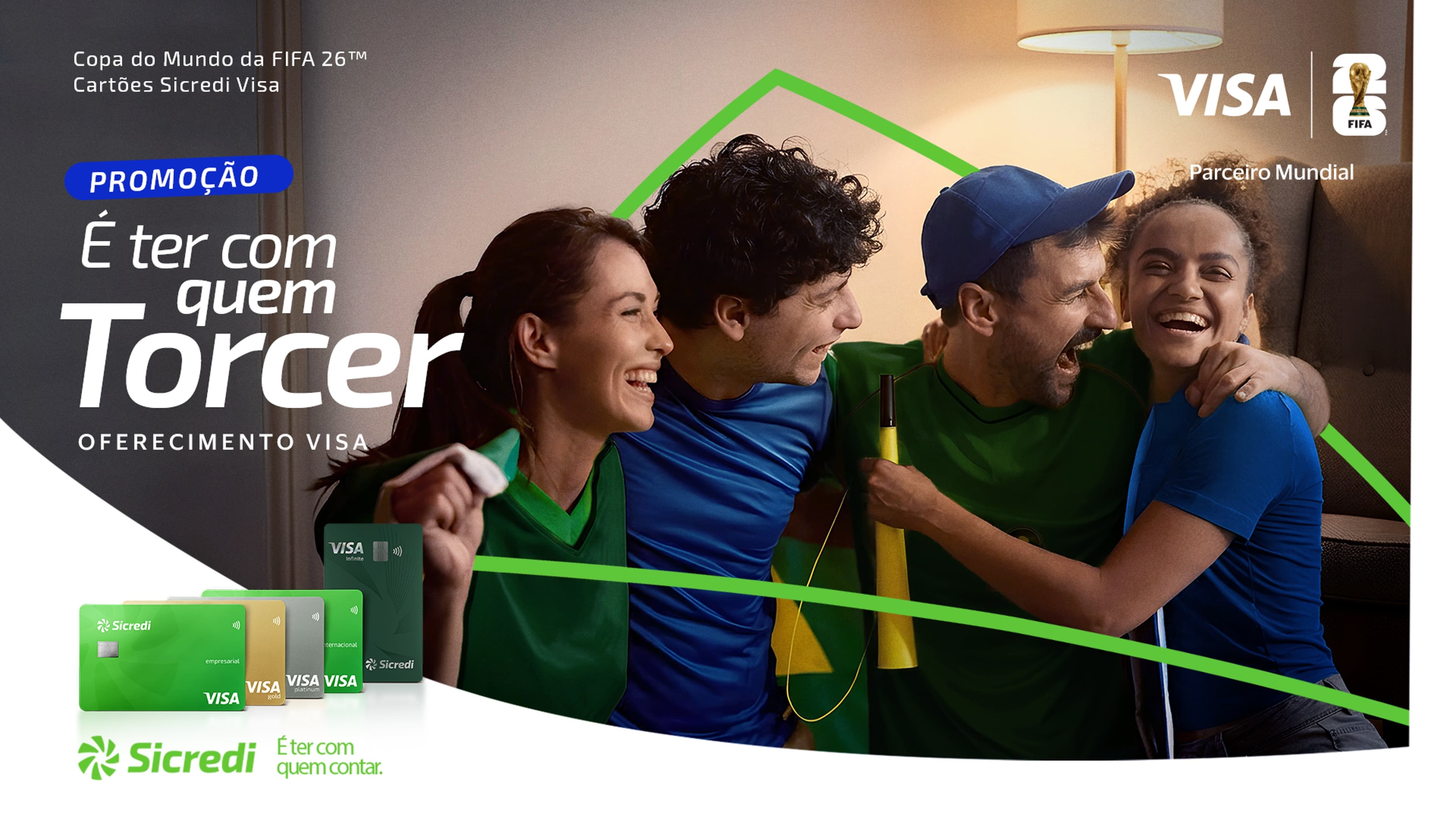 Sicredi e Visa realizam ação para a Copa do Mundo da FIFA
