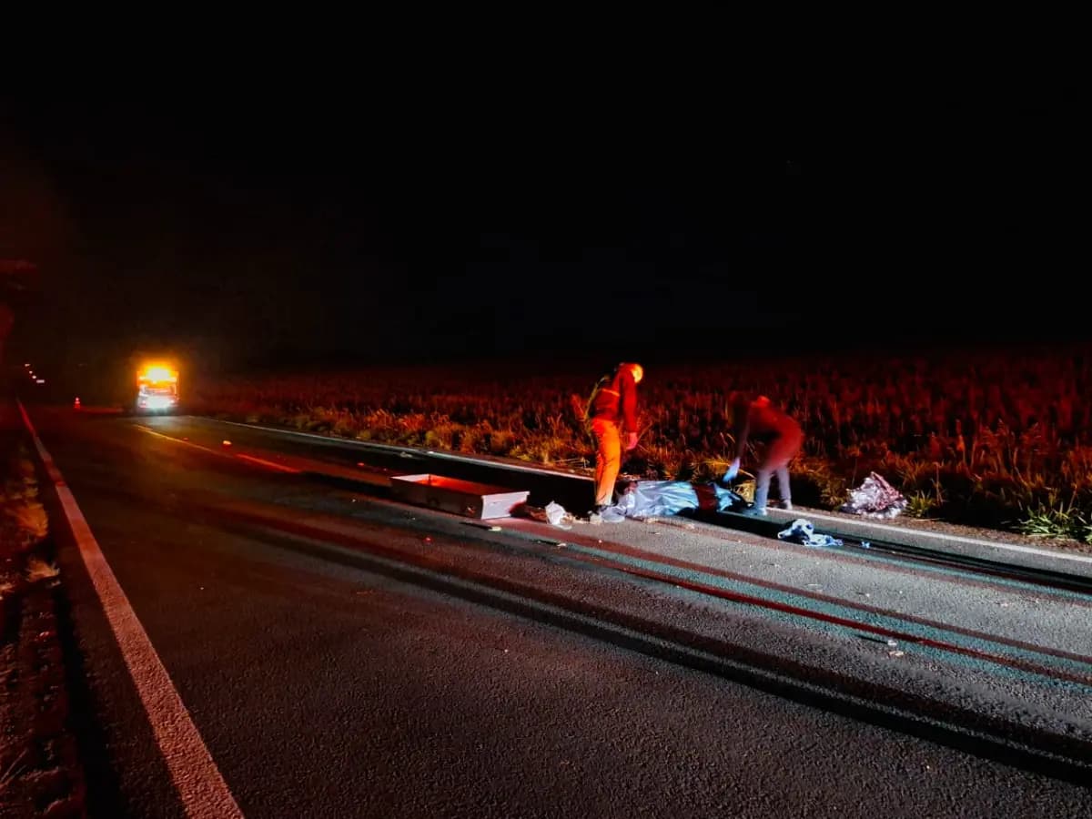 Mulher de 32 anos morre atropelada na PR-317